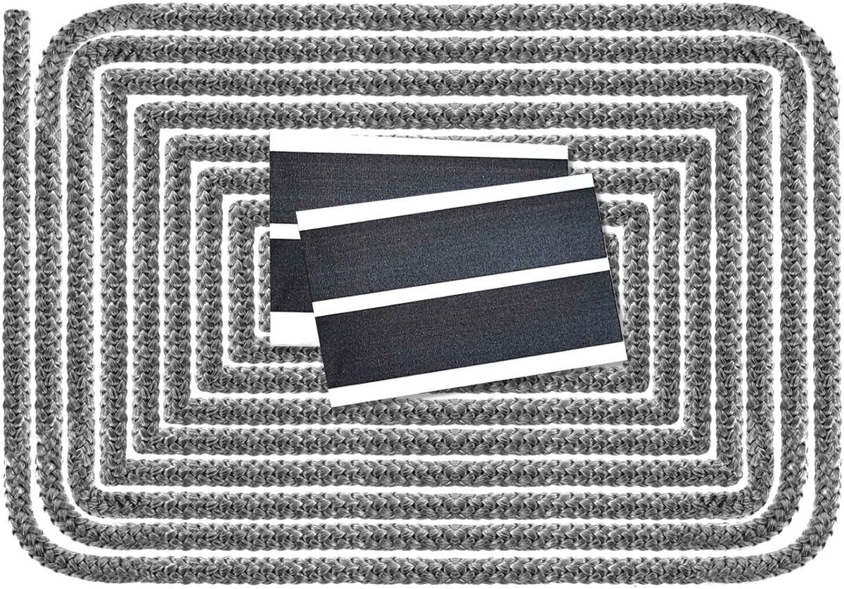 SnelShoppen Oven Sealing Cord Stove Sealing Tape Fireproof Oven Seal 14 mm x 2.5 m voor Keuken en Open Haard