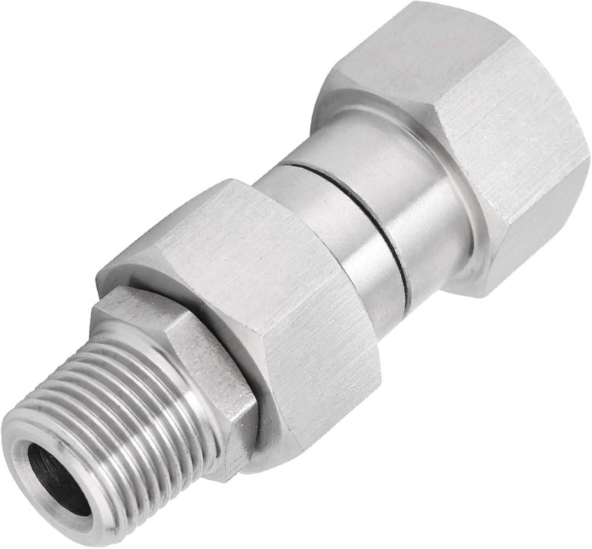 SnelShoppen - High Pressure Washer Swivel 360 Degree Slangadapter Connector voor Auto wassen, RVS, 4500 PSI (M22-14mm)