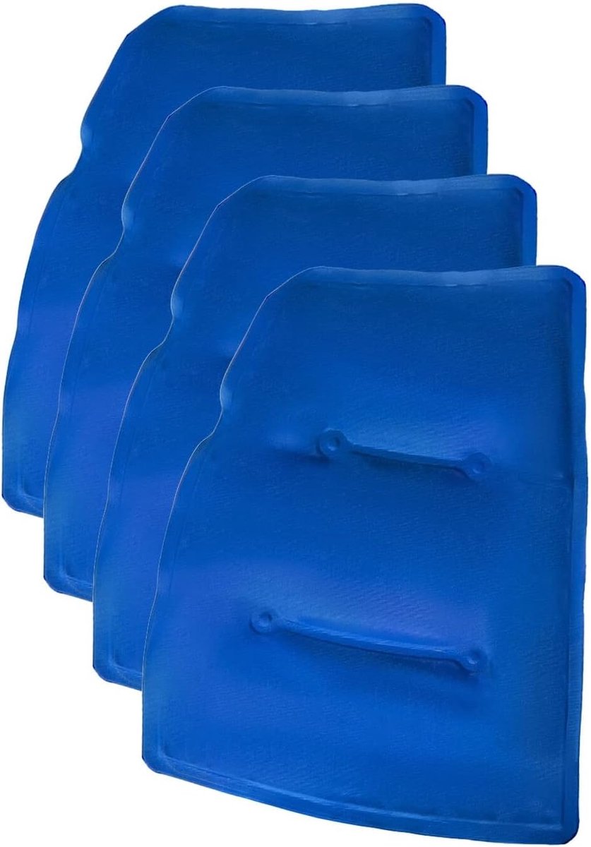 SnelShoppen - 4 Grote Koelpads voor Koelkap EXTREM - 19,5 x 14 cm - Hoogwaardige Koeling/Verwarmings Therapie - Ideaal voor Camping, Tuin en Warm Weer