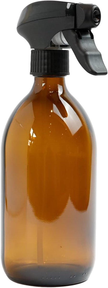 SnelShoppen - Amber glazen plantenspuit met nevelverstuiver 500 ml, haar sprayer, haarverzorging, huisplanten, tropische planten, multifunctioneel