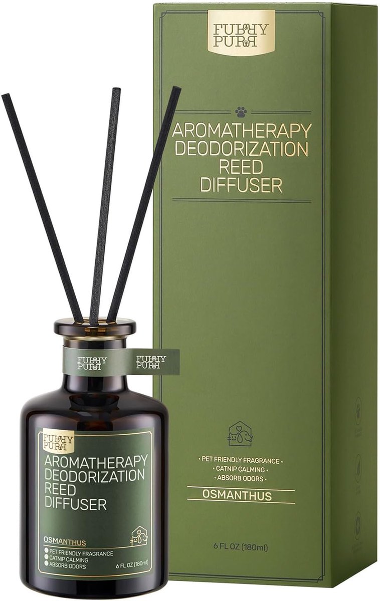 SnelShoppen - Reed Diffuser voor het Verwijderen van Huisdier Geuren, Lavendel Cedar, 180 ml, Dier vriendelijke en Niet-Toxische Luchtverfrisser voor