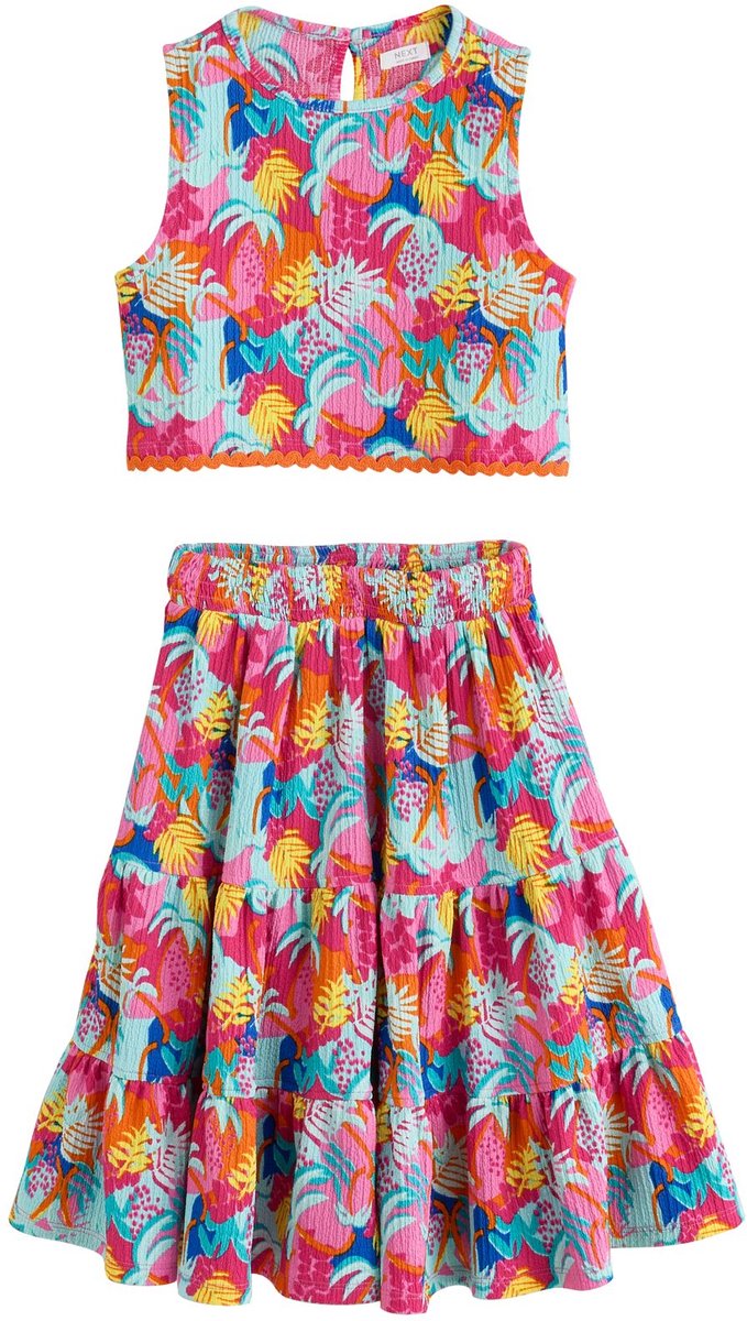 Next - Meisjes - Set van skirt en top - Roze