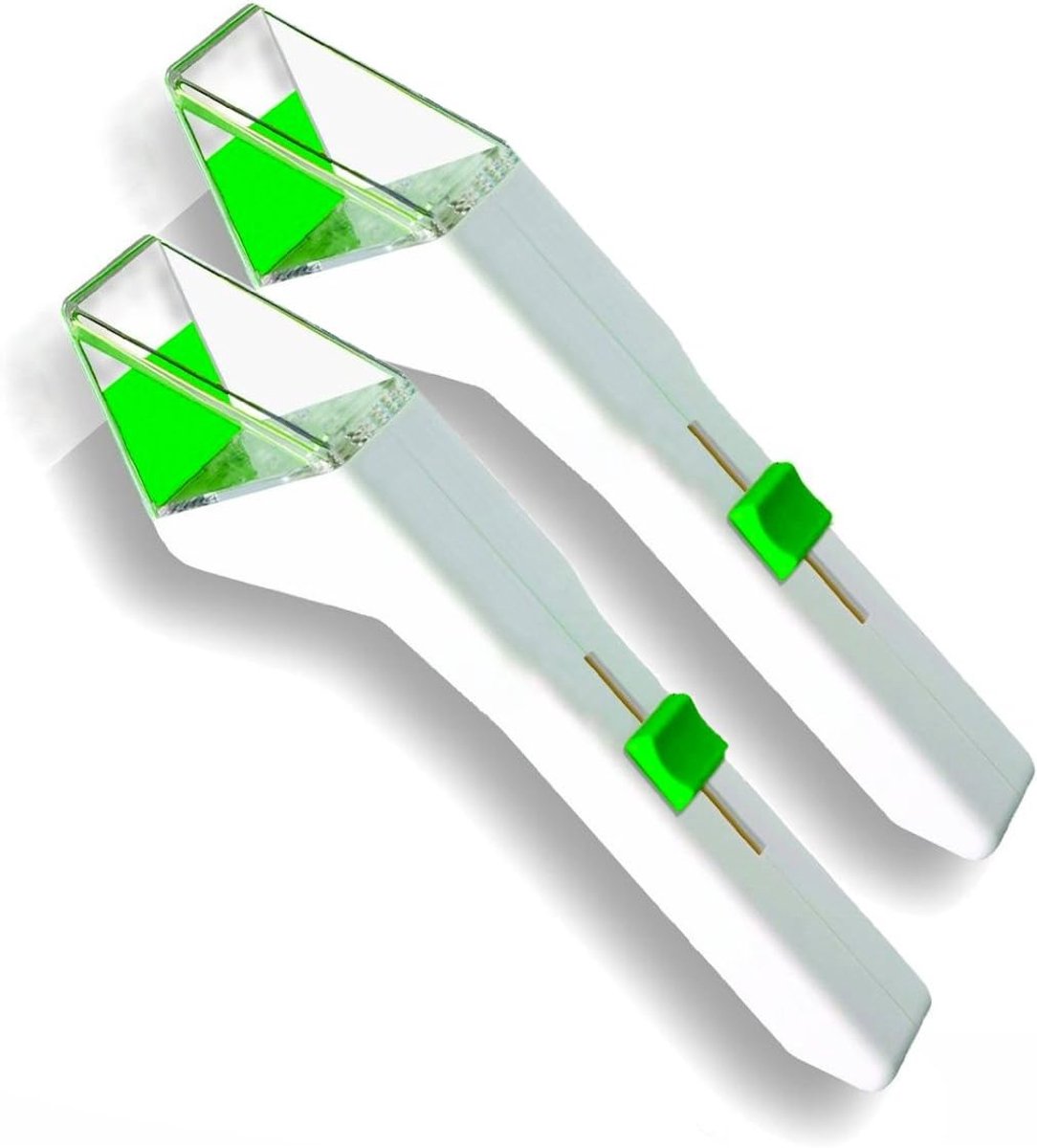 SnelShoppen - Snapy Insect Catcher Set van 2 - Groene Insectenvanger - Ideaal voor Kinderen - Milieu-vriendelijk - Lichtgewicht en Handzaam voor Tuin,
