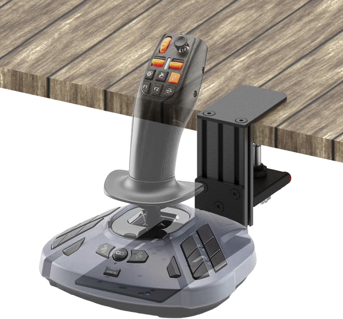 SnelShoppen - Quick Release Desk Mount voor Joysticks - Compatibel met Diverse Modellen - Duurzaam en Stevig Ontwerp - Ideaal voor Gaming en Simulatie