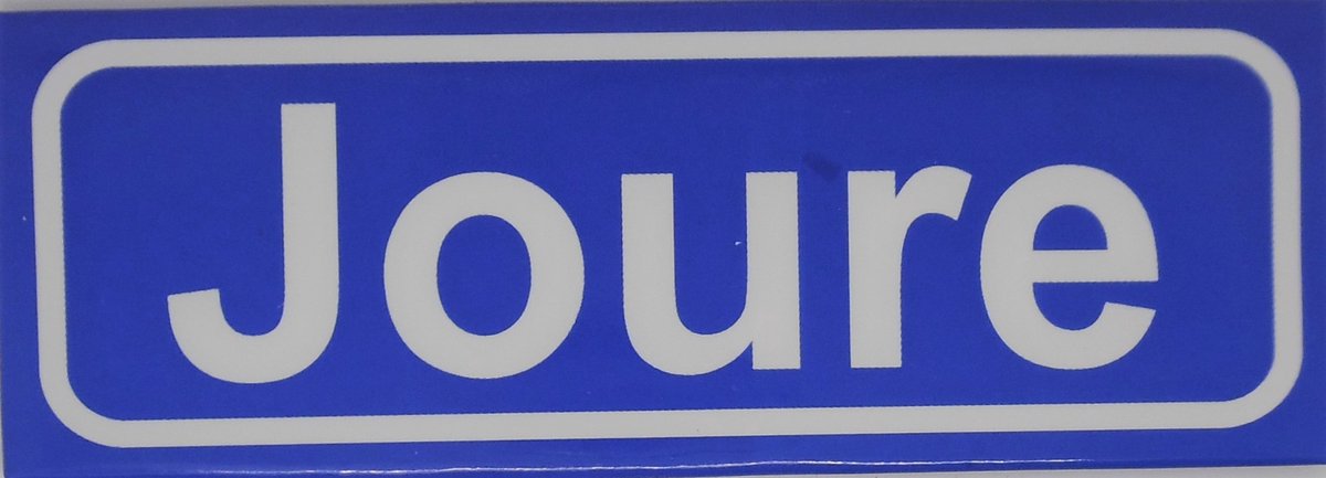 Souv© - koelkast magneet - plaatsnaam bord - kombord - souvenir - koelkastmagneetje - relatiegeschenk Joure