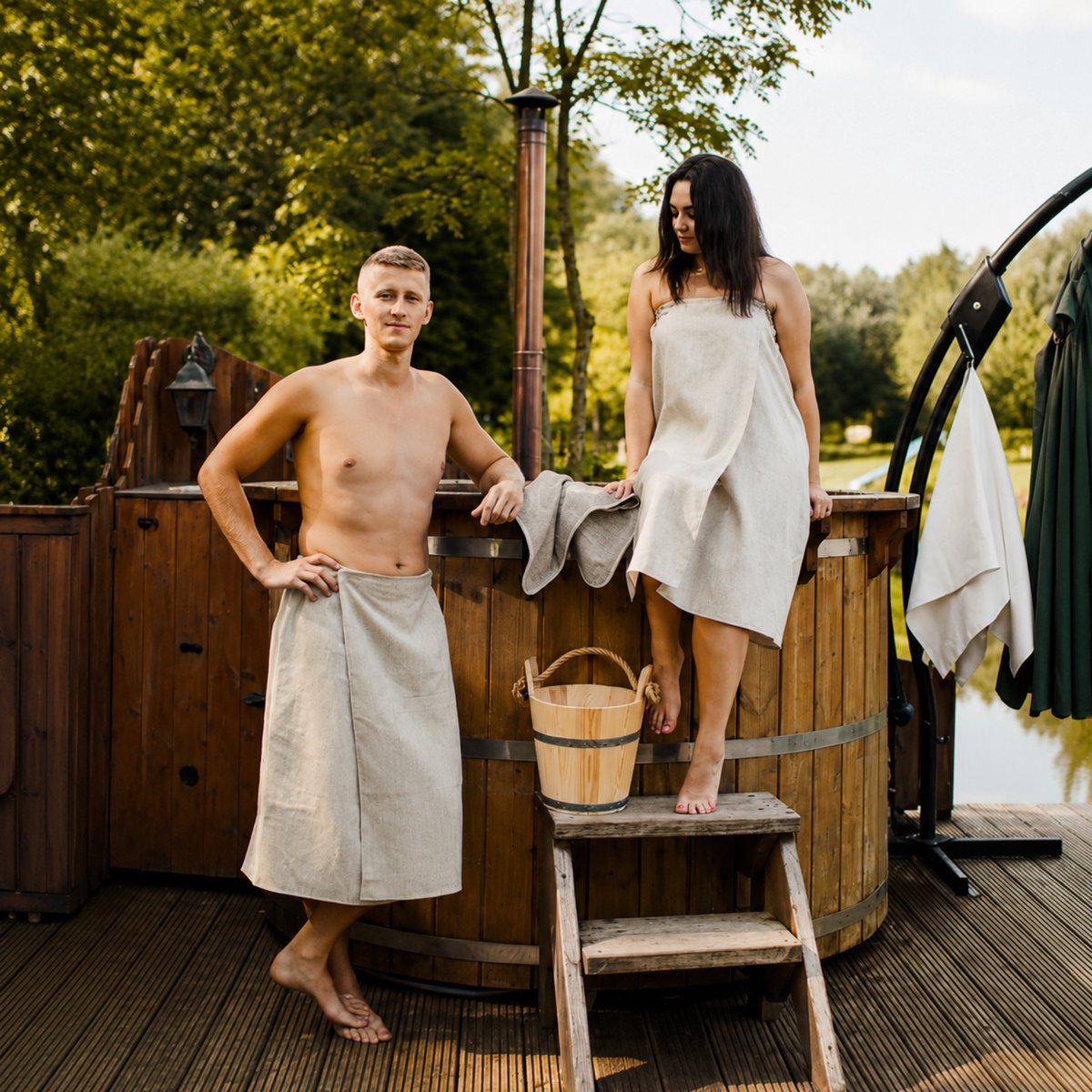 Saunastrijder Sauna handdoek Heren thumbnail 5