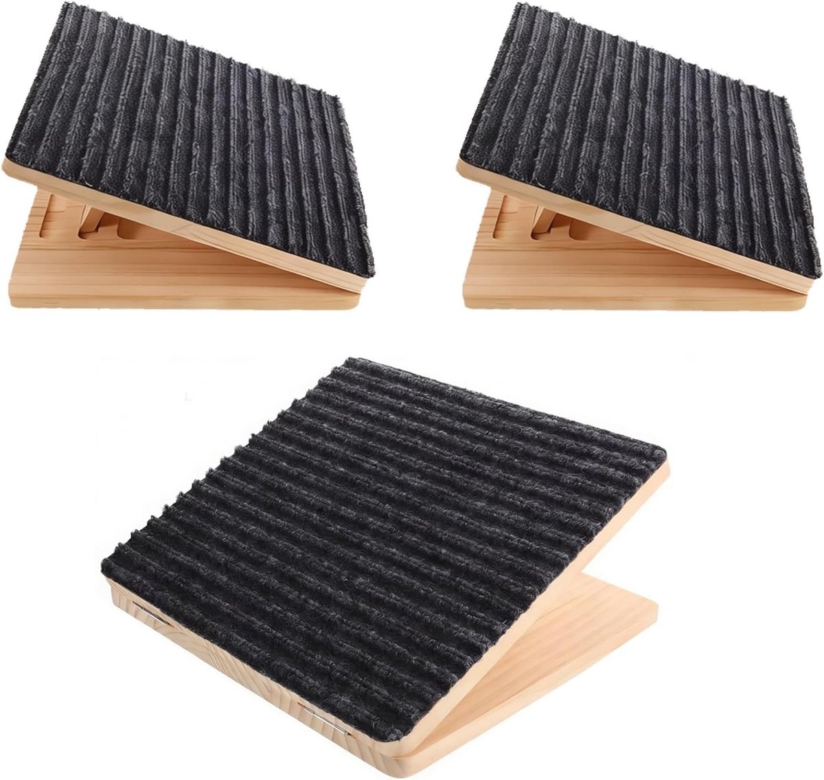 Houten helling voor honden met antislip oppervlak, lage schuine helling voor kleine honden, ideaal voor trappen en ondersteuning van oudere of gewonde dieren.