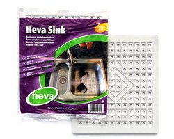Heva - Rubberen Gootsteenmat Vierkant - 31 x 26 cm - Ecru