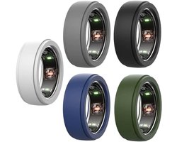 Pack de 5 protections de bague intelligente compatibles avec Oura, Ultrahuman et Samsung Galaxy, étui anti-rayures en silicone pour Oura Gen 4 3/Ultrahuman R-ing Air (S, 6-9)