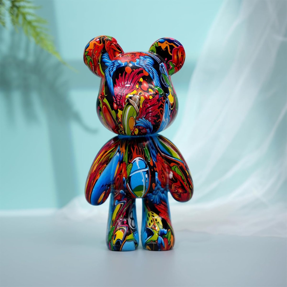 SnelShoppen - Resin Bear Figurine - Schattige Dieren Sculptuur - Interieur Ornament - Perfect voor Huisdecoratie - 21x10.5x8.5 cm - Leuk Cadeau voor B