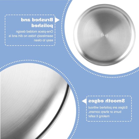 Ronde Pizzaset van 5 Stuks - 30 cm RVS - Voor Oven en Serveren — afbeelding 2