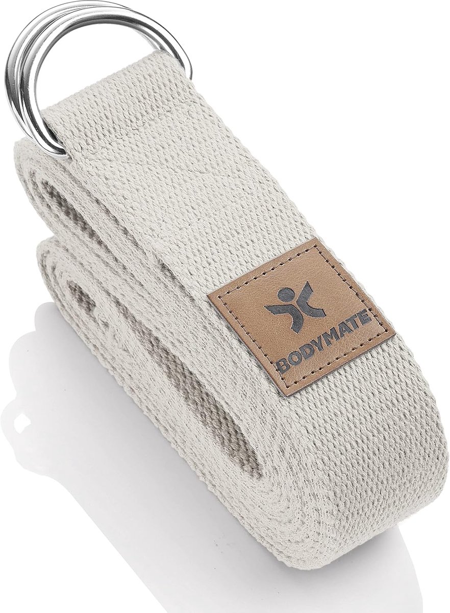 SnelShoppen - Yoga Belt - Yoga Straps van Natuurlijke Katoen - Stretching en Fitness voor Yoga en Pilates - Duurzaam en Vegan