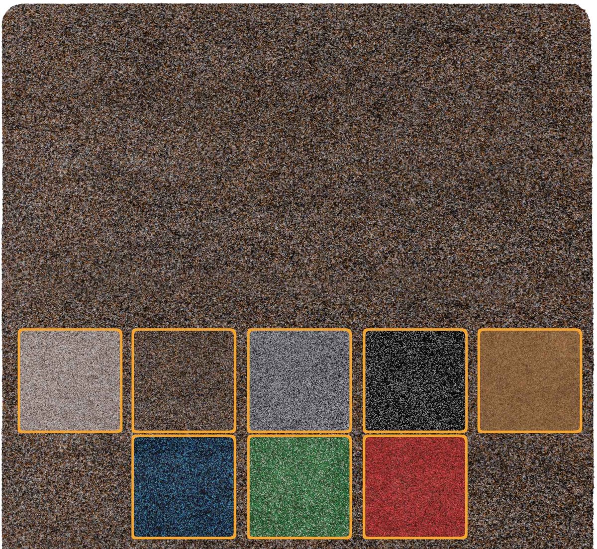 ANRO Deurmat Bruin 120x80cm – Schoonloopmat Antislip Wasbaar Voordeur Hal Binnen & Buiten Op Maat