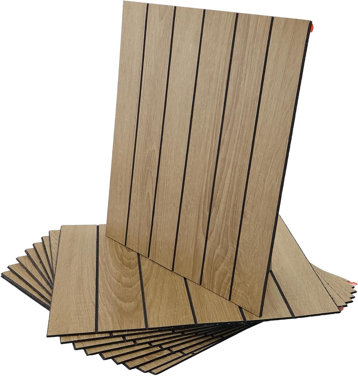 3D Wall Panels, Self-Adhesive Wall Cladding, Wood Look, 30 x 30 cm, Wood Panels, Self-Adhesive PVC Wall Panels - ShopVlot