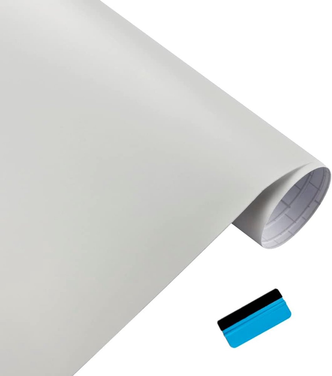 SnelShoppen - Matte Witte Car Vinyl Film Stickers en Decals - Bubble-Free DIY Auto Accessoires voor Motoren - 30cm x 150cm - Eenvoudige Installatie