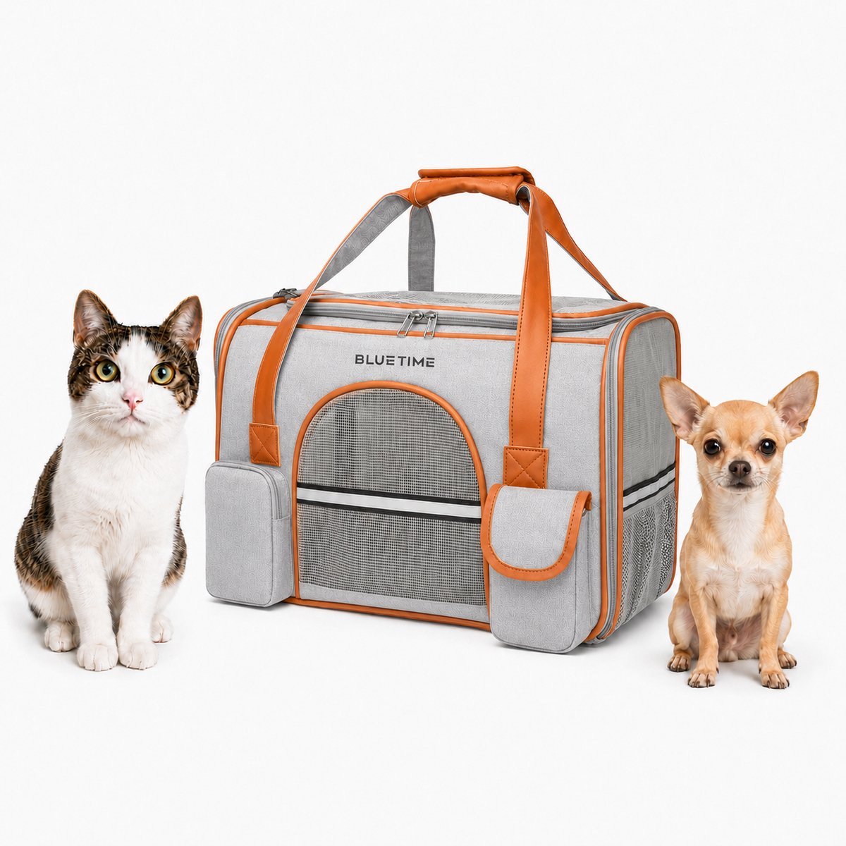 Bol.com BlueTime ® - Hondentas - Kattentas - Draagtas Hond - Draagtas Kat - Transporttas Hond - Transporttas Kat - Reistas Hond ... aanbieding