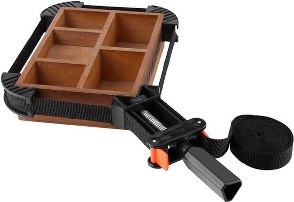 Instelbare raamspanner met 4 houders voor snelle bevestiging van fotolijst - Binnenmontage - Stevige raamklem