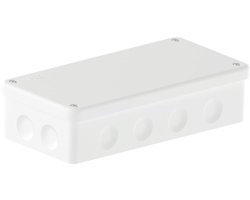 Waterproof Junction Box - Afdichtingsdoos Kabeldoos - Buiten Elektra - Stof- en Waterdicht - 180 x 88 mm - Wit