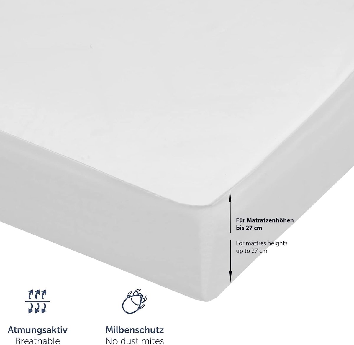SnelShoppen - Matrasbeschermer 60x120cm Waterdicht, Anti-Mijt, Ademend, Hygiëne Topper voor Kinderen, Baby, Camping, Huisdieren, Zomer, Winter