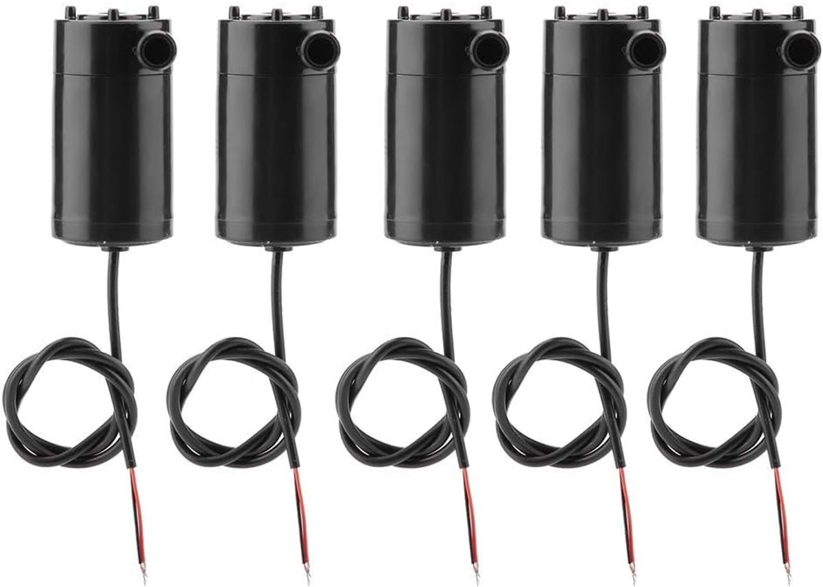 SnelShoppen - Mini Waterpomp - DC 3V 5V Submersible Water Pumps - Compact Motorpomp voor Aquarium, Fontein, Tuin - 5 Stuks - Energiezuinig en Stil