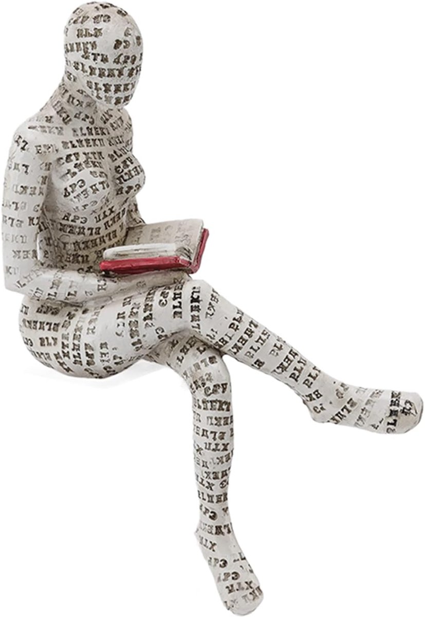 SnelShoppen - Buachois Sculptuur Beeld, Handgemaakt en Geverfd Vrouwenbeeld, Decoratieve Ambacht, Uniek Design, Resin, 20 cm, Interieur Ornamenten