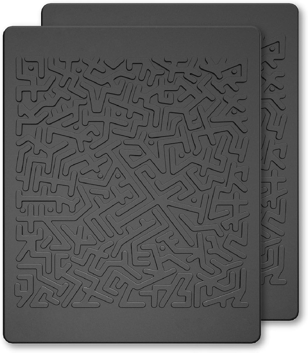 SnelShoppen - Anti-slip Mat voor Dashboard, 160 x 130 mm, 2 Stuks Silicone Mat, Non-Slip Auto Houder voor Telefoon, Zonnebril, Sleutels, Muntjes, Univ