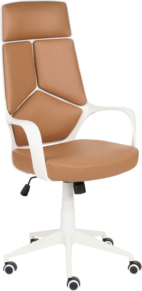 DELIGHT - Bureaustoel - Zandbeige - Kunstleer