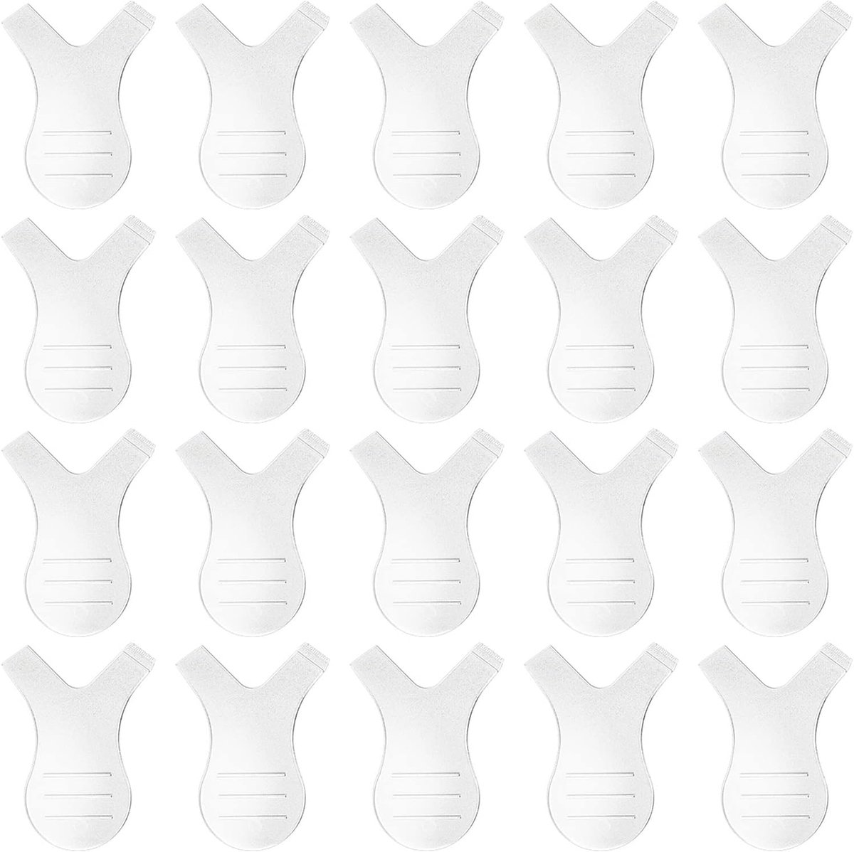 SnelShoppen - 20 Pack Y Lash Lift Tool - Y Vorm Wimperborstel - Silicone Wimperborstel voor Wimperextensions - Antibacterieel, Duurzaam en Veilig - Pe