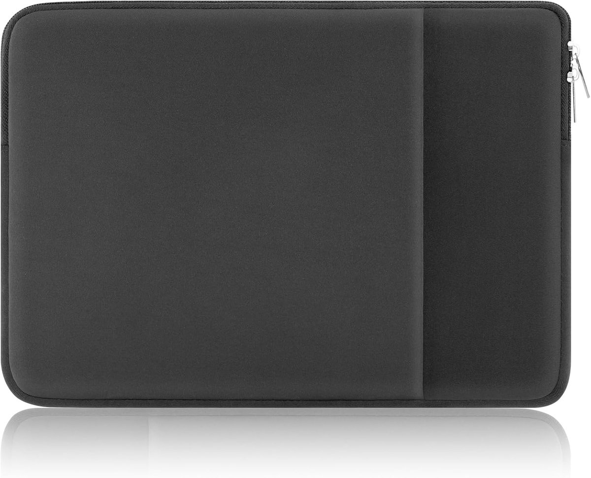 SnelShoppen - Laptop Bag 15.6 Inch, Schokbestendige Beschermhoes voor MacBook Air/Pro, Notebook en Chromebook, Met Voorvak, Draagtas voor School en We