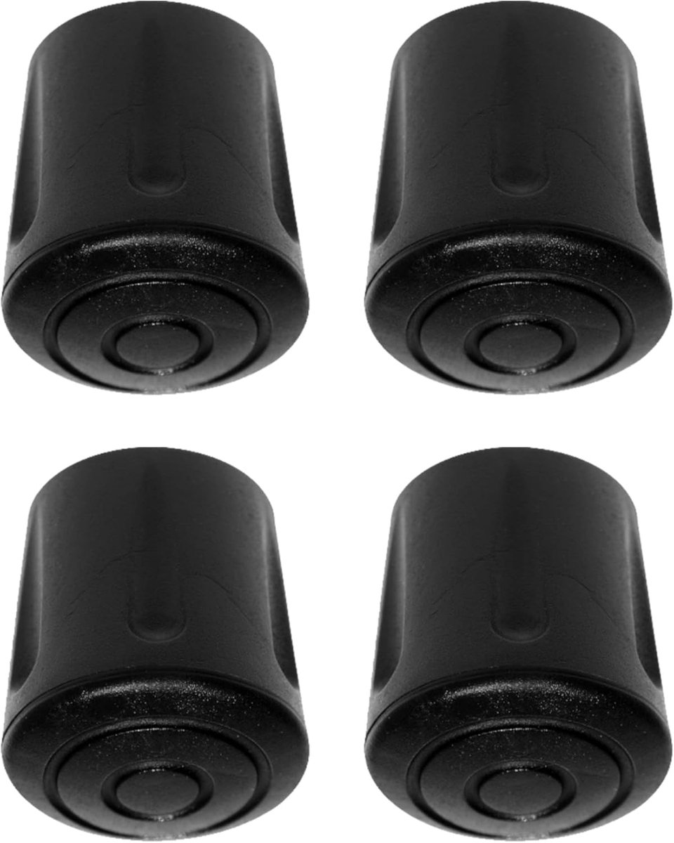 SnelShoppen - 4 x EPDM Rubber Stoelpoot Glijders, Ronde Vloerbeschermers voor Meubels, Sto