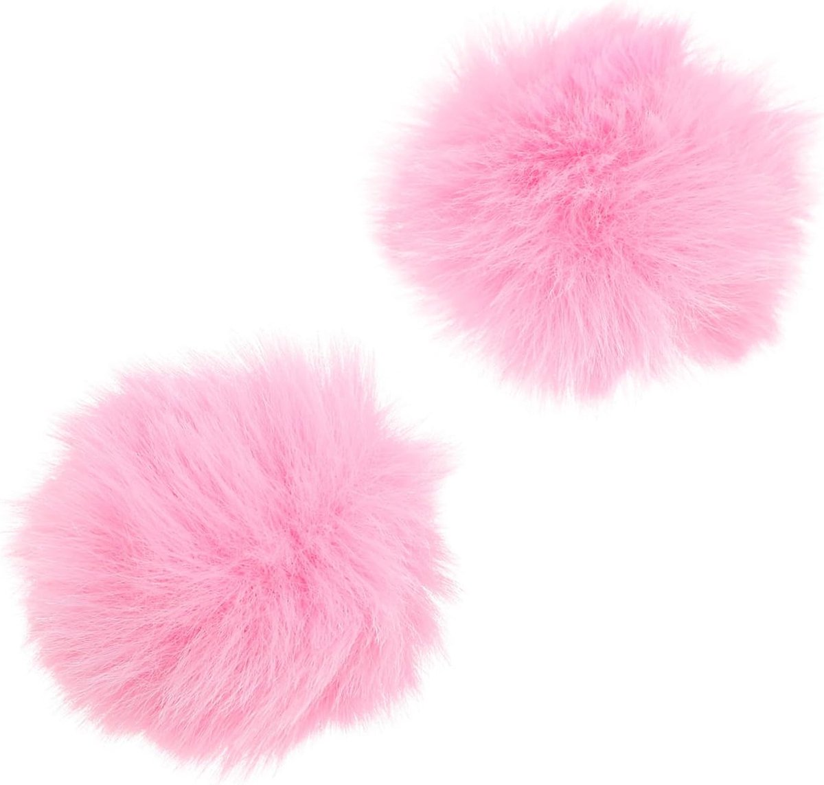 Tweedelige winddichte pluche microfoonhoes set - geluidsisolerende beschermhoes voor studio-opnames - geschikt voor podcasts en zangopnames - roze