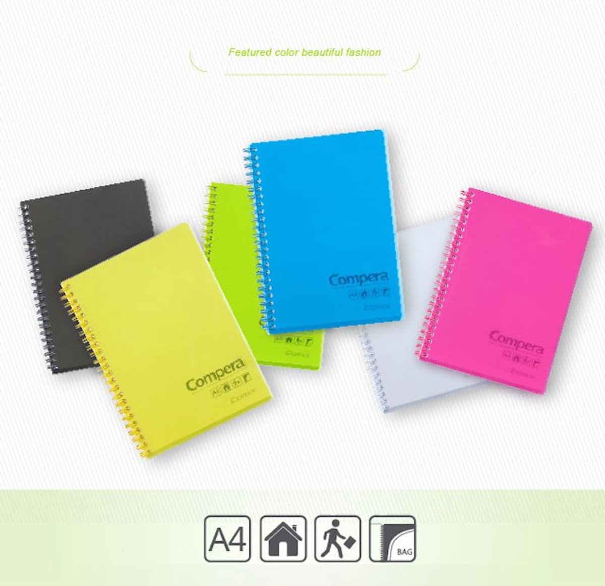 Notitieblok Compera CPA4801 A4, Blauw