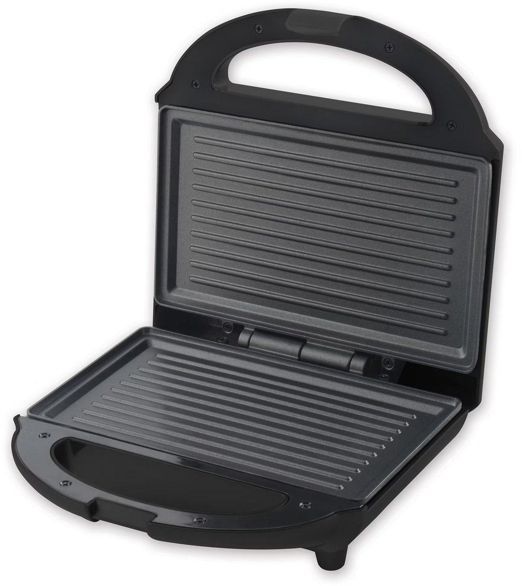Heinner Elektrische Sandwichmaker en Contactgrill – 700 W – Tosti-ijzer met Antiaanbakplaten – Indicatielampjes – Vergrendelbare Handgreep – Voor Tosti’s, Panini’s en Snacks – Zwart