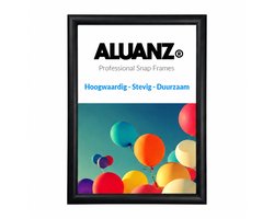 ALUANZ Kliklijst Zwart A4 (21x29,7cm) Aluminium - Wissellijs