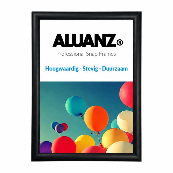 Snap Frame A4 (21x29,7cm) Cadre photo Zwart affiche - Film de protection inclus