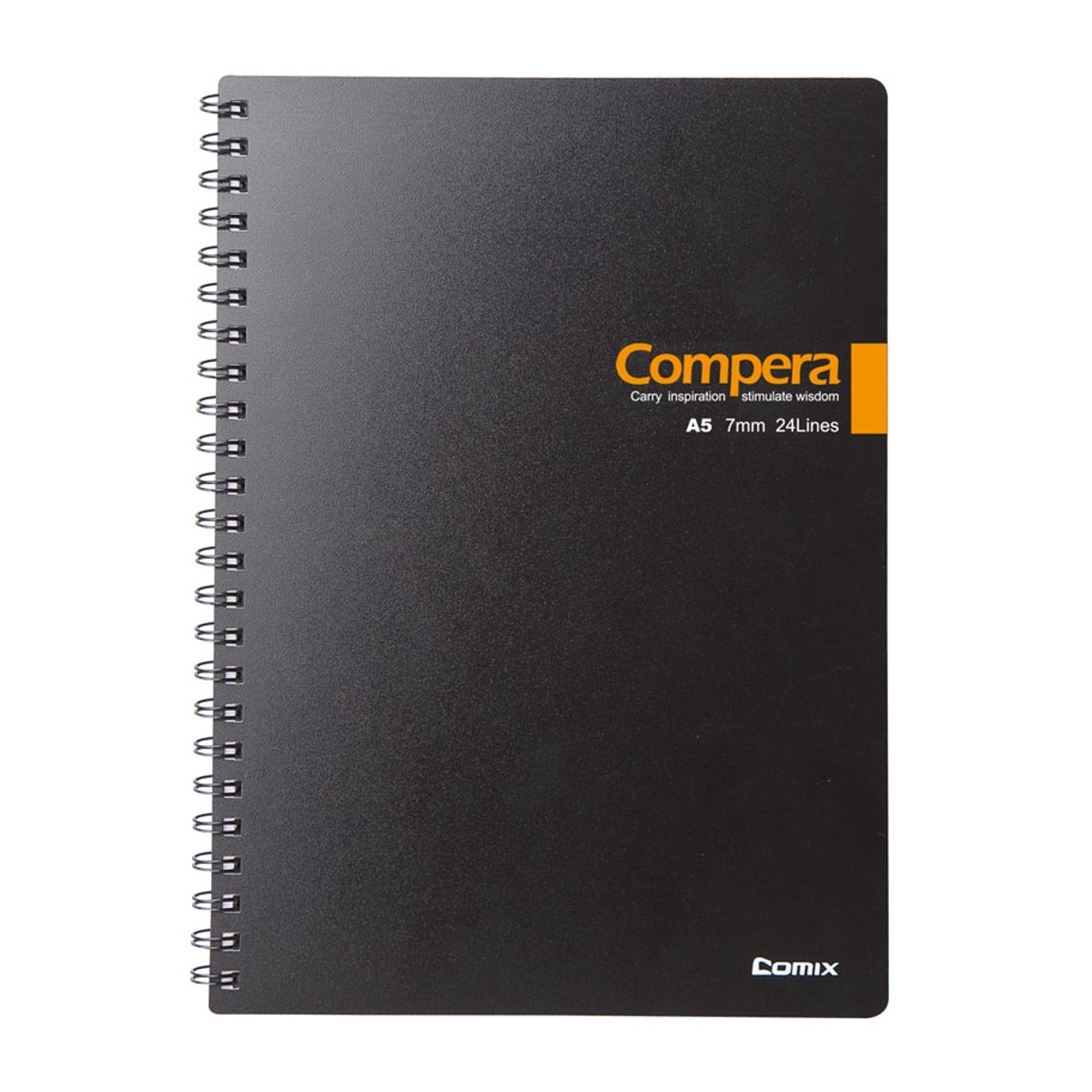 Notitieblok Compera CPA5607 A5, Zwart/geel