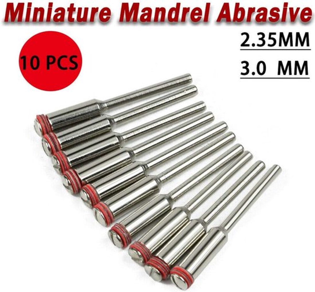 Doorn Arbor As Wiel voor Snijden Off Wiel Schijfhouder Rotary Tool - 10 stuks - 2.35mm/3mm Schacht - Multifunctioneel - Duurzaam