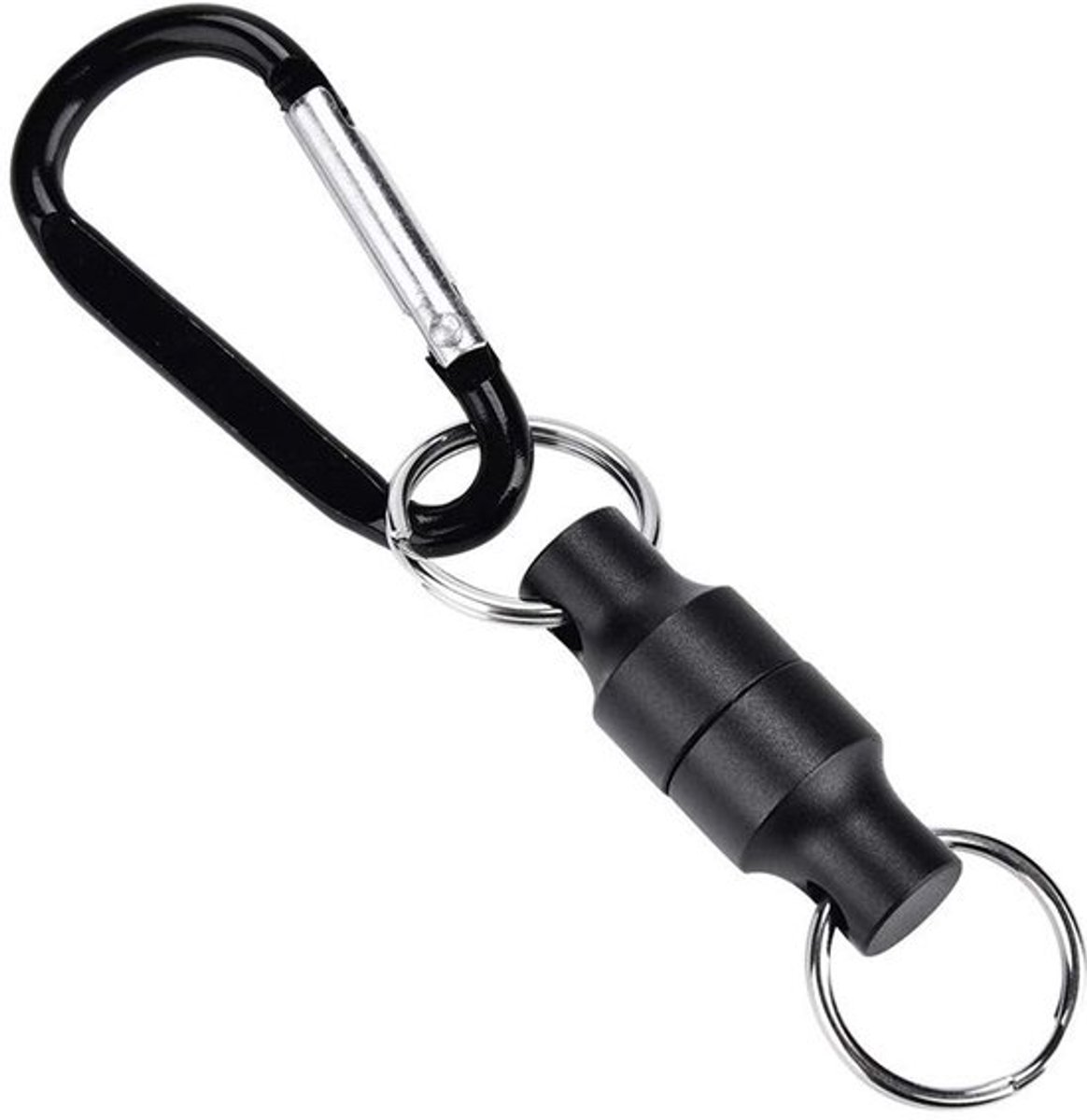 Magnetisch Net Vliegen Apparaat - Aluminiumlegering - Lichtgewicht en Duurzaam - Sleutelring Bevestiging - Perfect voor Buitenactiviteite