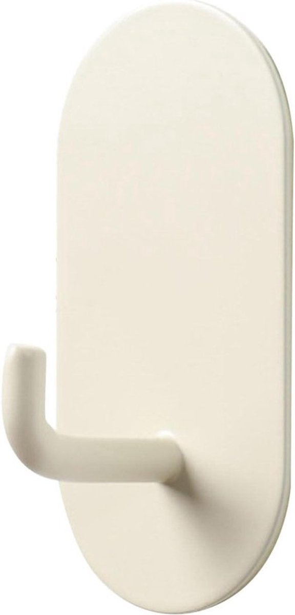 Crème Witte Zelfklevende Muurhaak, Decoratieve Handdoekhaak voor Keuken Badkamer Slaapkamer - Robuust & Hoog Draagvermogen
