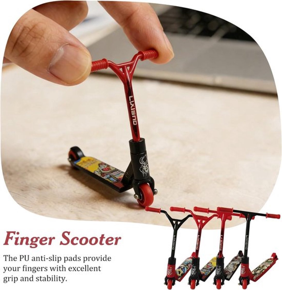 Vinger skateboard voor kinderen - Mini skateboard gadget voor verjaardag en partij - Vingerspeelgoed cadeau