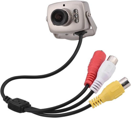 SnelShoppen - Mini CCTV Camera met 6 LED Nachtzicht, Compacte CMOS Beveiligingscamera voor Thuis, Kantoor, Camping, 36x28x36 mm van Snelshoppen — afbeelding 2