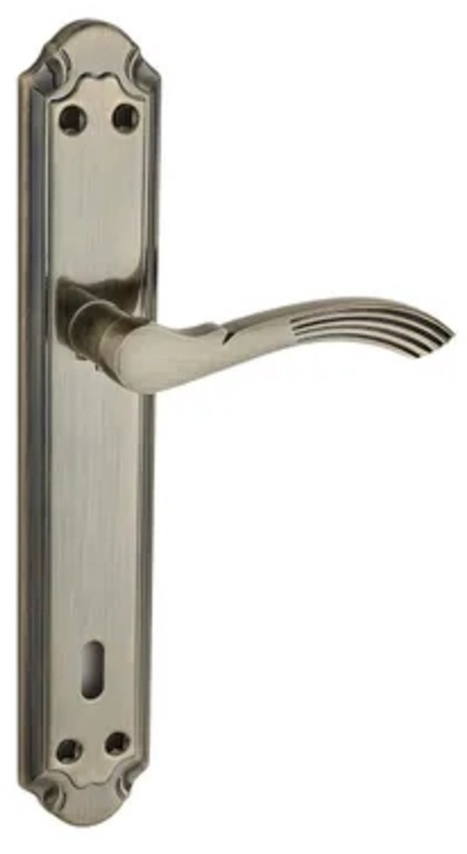 Avenue Deurkruk op Schild Presto - L-Sleutelgat - Asafstand 72 mm - Aluminium Brons - Alleen voor Binnendeuren