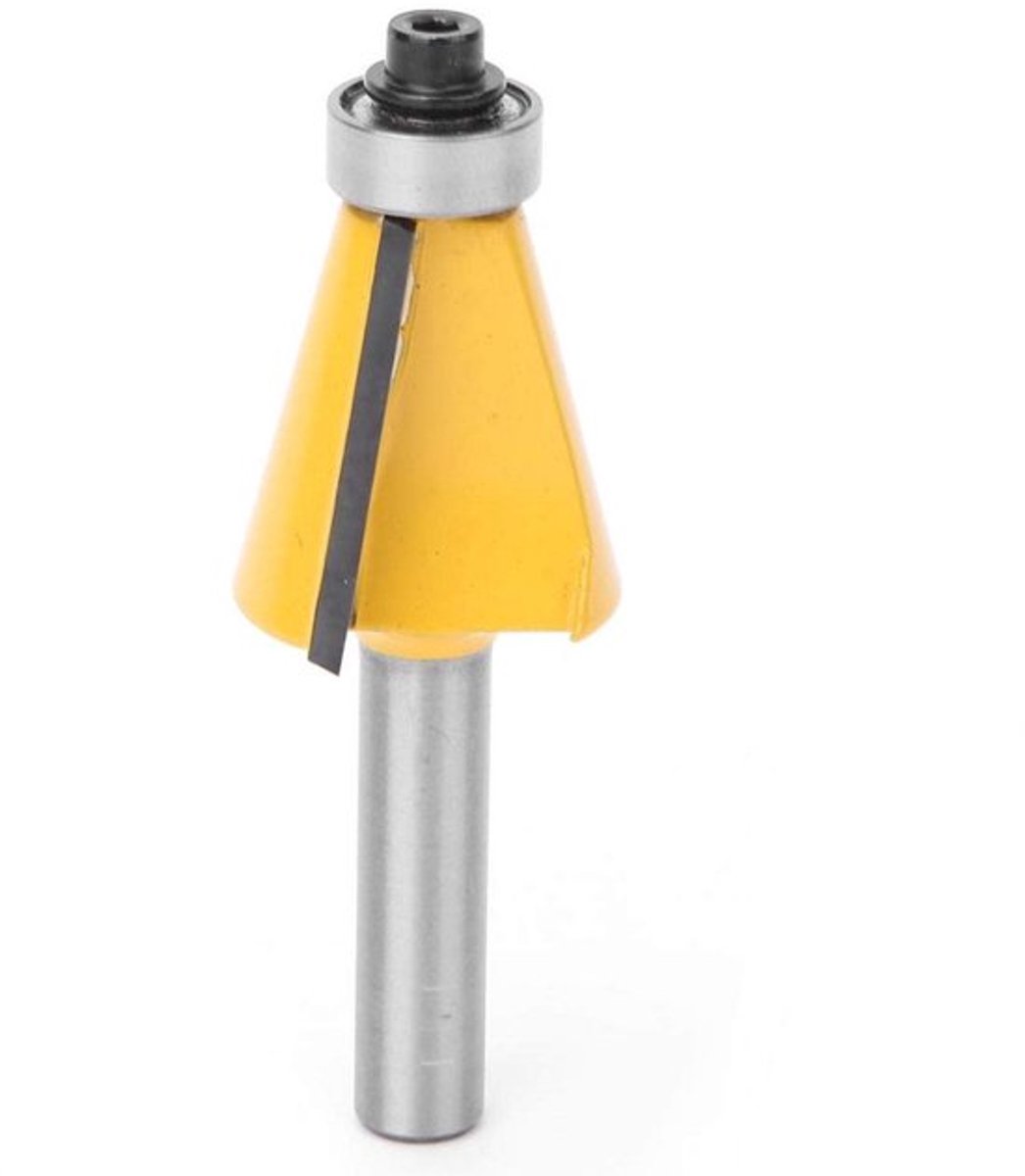 Bevel Router Bit - Houtbewerking - Schuin Snijden - 8mm - Precisie - Diverse Hoeken - 15° 22.5° 30° - Voor Houtbewerking - Houtbewerking