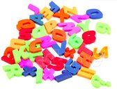 ProductGoods - 42x Letter en cijfer magneten multicolour