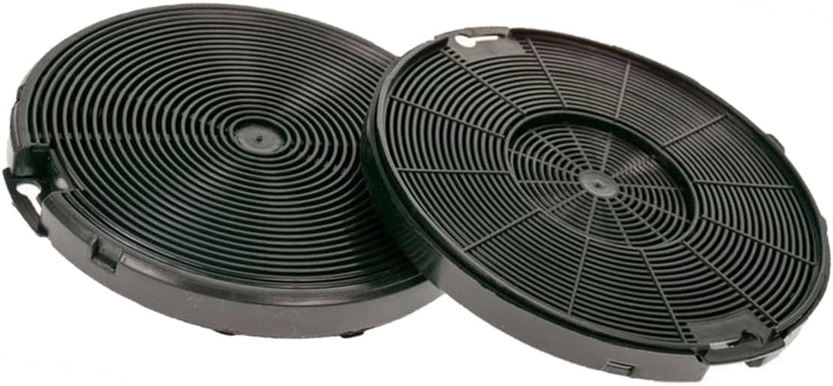 SnelShoppen - 2x Actieve Koolstoffilters voor Afzuigkappen - Geschikt voor Diverse Merken - 156mm x 17mm - Verschoon de Keukenlucht - Hoge Absorptie v