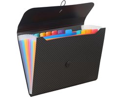 Ylinwtech Accordion Folder A4,Expandable File Folder with 13 Pockets,Portable Organizer Document Folder,Suitable for - ShopVlot