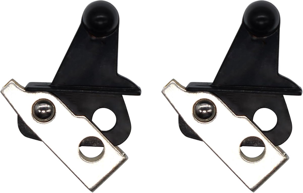 SnelShoppen - 2 Stuks Haar Clippers Power Switches - Vervangonderdelen voor Haartrimmers - Compatibel met Diverse Modellen - Duurzaam ABS en RVS - Inc