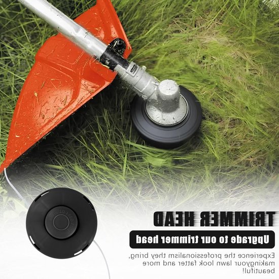 Universele Trimmerkop met Draadspoel - Geschikt voor Grastrimmers, Bosmaaiers en Tuingereedschap, Dubbele Draad M10 x 1.25 — afbeelding 2