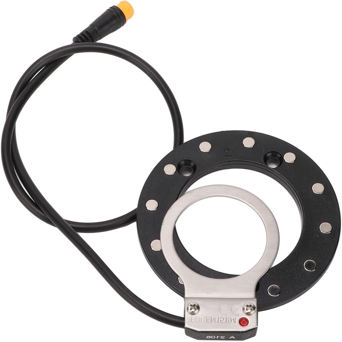 Hoge gevoeligheid elektrische hulpsensor met 12 magneten voor E-fietspedaalaccessoires, dubbele hall-sensor voor nauwkeurige pedaalcontrole en optimale rijervaring