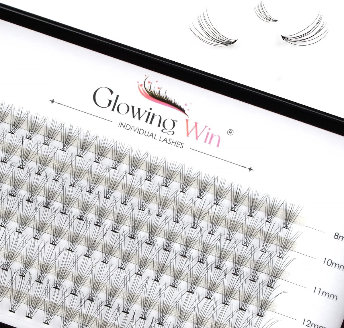 SnelShoppen - Glowing Win Individuele Wimpers Cluster Natuurlijke 120 PCS - DIY Wimperextensions voor Thuis - Wispy Neppwimpers - Dierproefvrij - 0.07